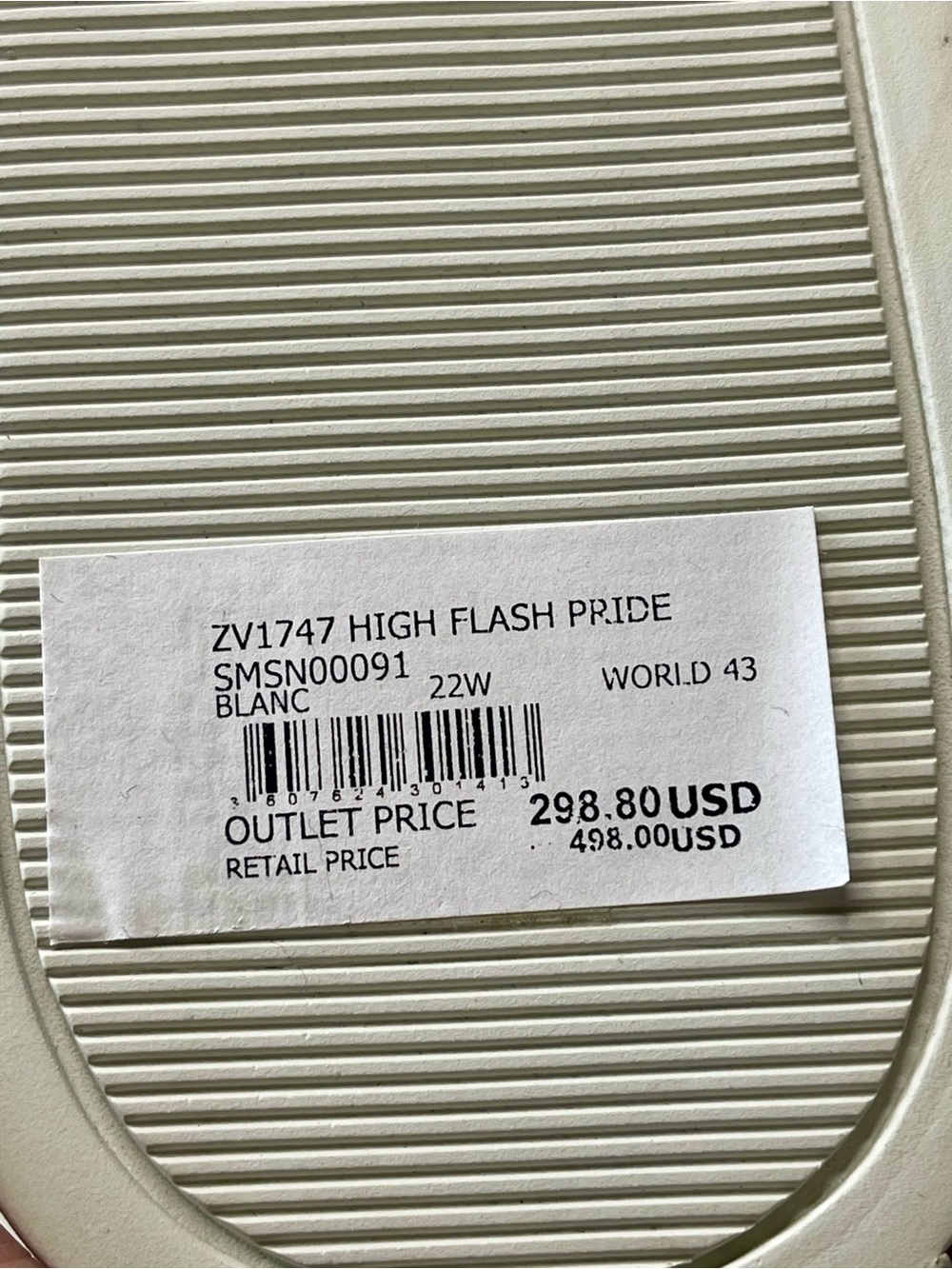 NIB ZADIG & VOLTAIRE ZV1747 HIGH FLASH PRIDE 100% LEATHER SNEAKERS UNISEX EU 43 - Picture 14 of 17